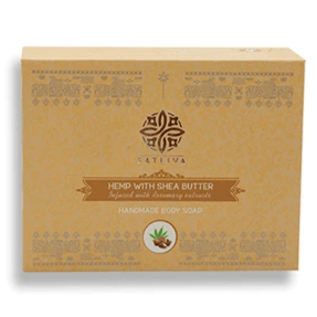 Hemp with Shea Butter Body Soap Bar - Tones skin, controls dryness & clears clogged pores