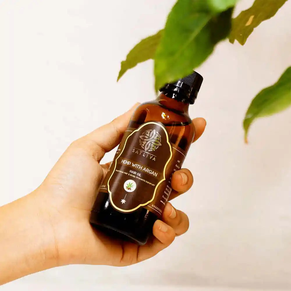 Hemp with Argan Hair Oil on satliva.com