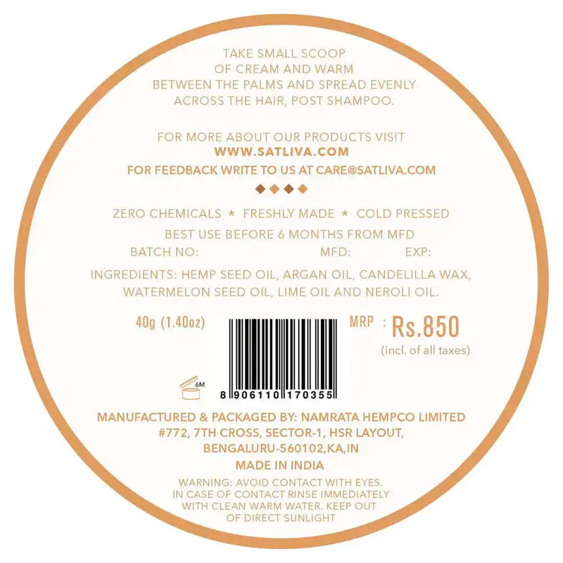 Cannmelon Hair Cream on satliva.com