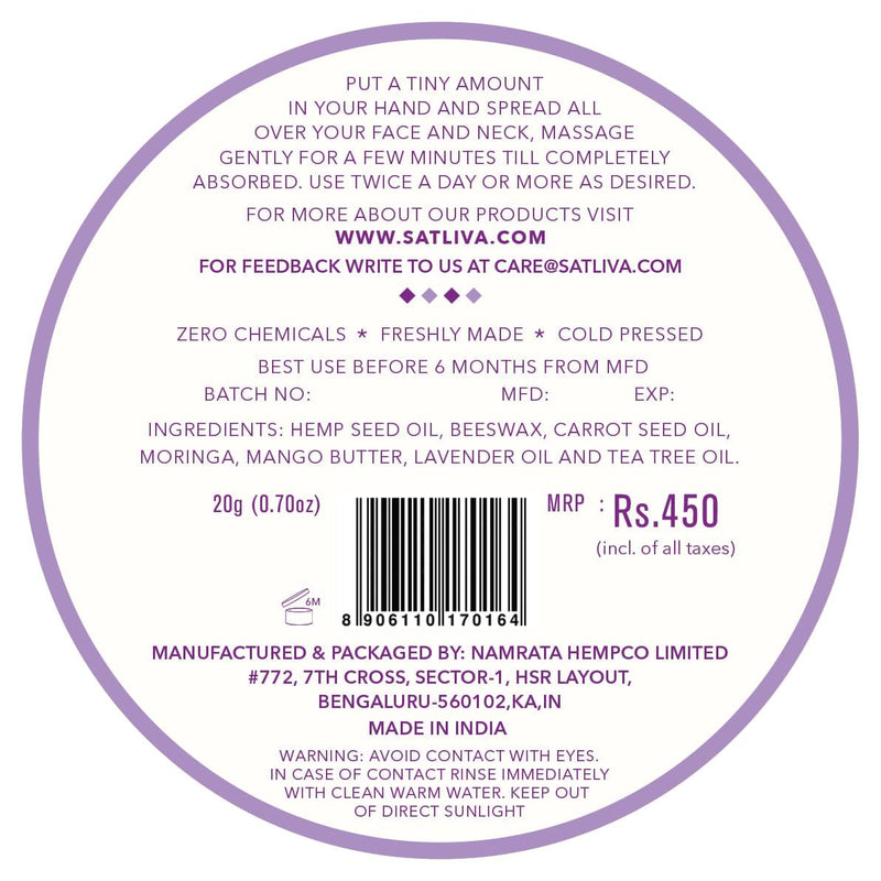 Mango Lavender Face Cream | Natural Skin Care for ageing skin
