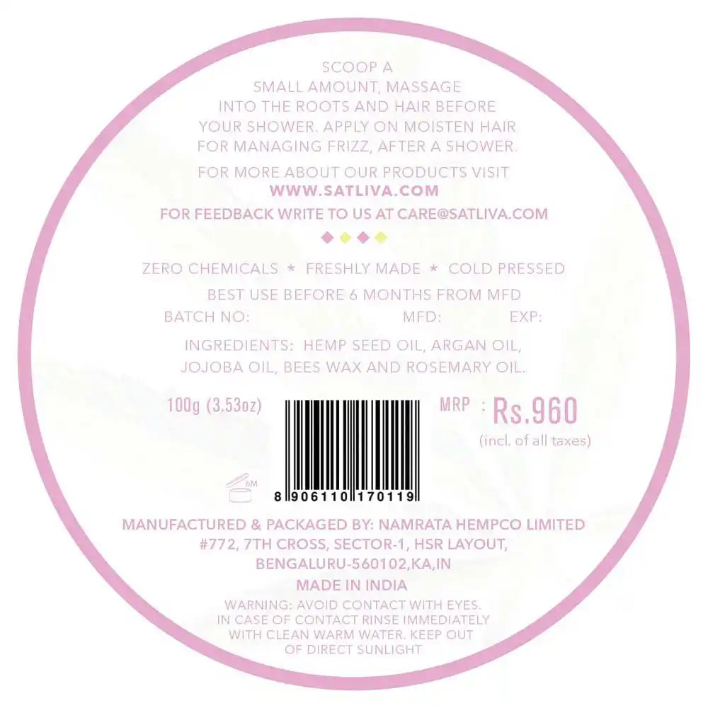 Argan Rosemary Hair Cream on satliva.com