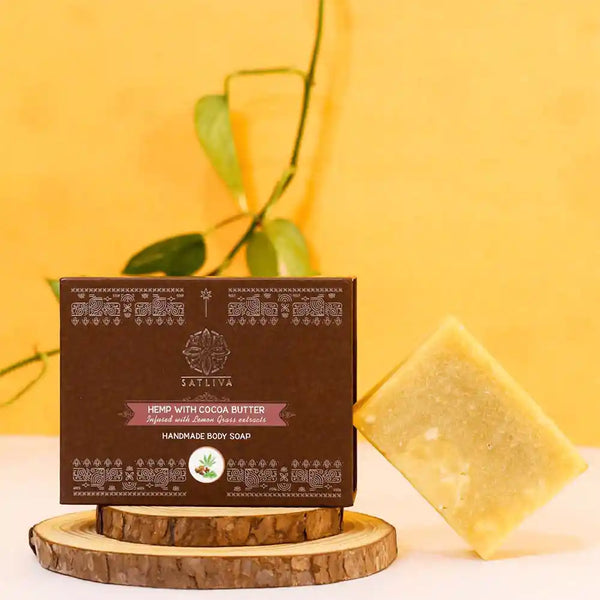 Hemp with Cocoa Butter Body Soap Bar on satliva.com