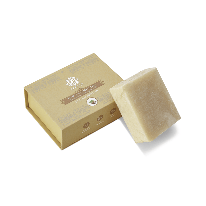 Hemp with Shea Butter Body Soap Bar - Tones skin, controls dryness & clears clogged pores