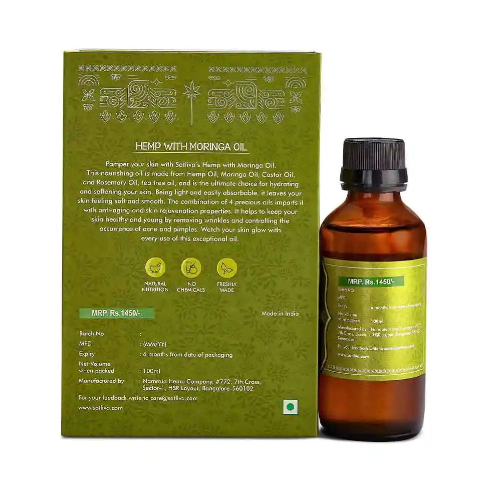Hemp with Moringa Face & Body Oil on satliva.com