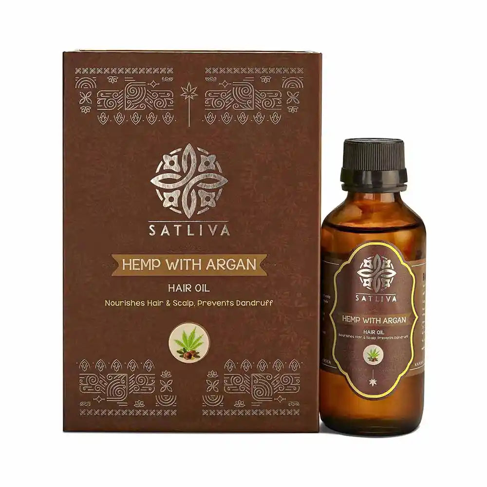 Hemp with Argan Hair Oil on satliva.com