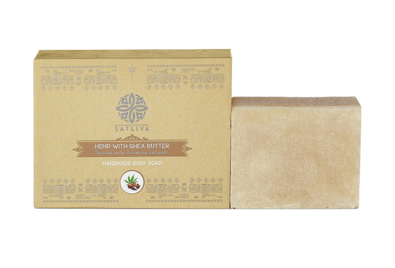 Hemp with Shea Butter Body Soap Bar - Tones skin, controls dryness & clears clogged pores