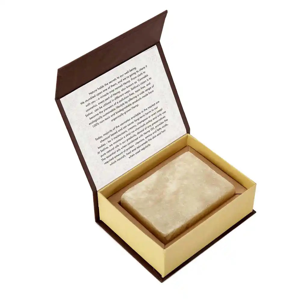 Hemp with Cocoa Butter Body Soap Bar on satliva.com