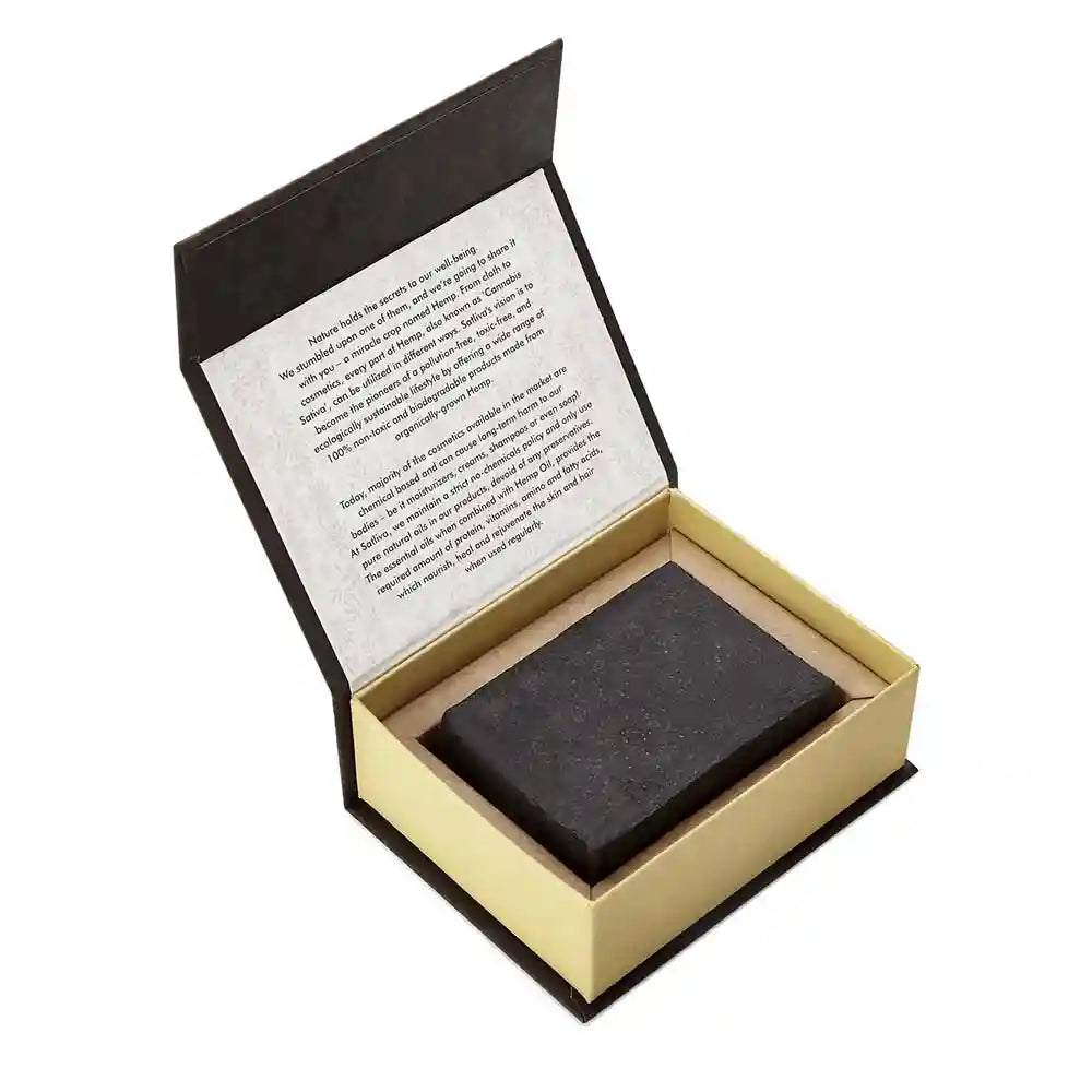 Hemp with Argan and Activated Charcoal Shampoo Bar on satliva.com