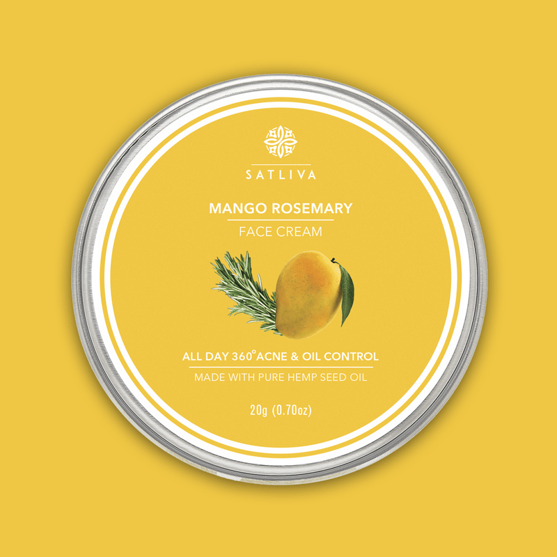 Mango Rosemary Face Cream - Controls oil secretion, reduces acne scars, wrinkles & fine lines