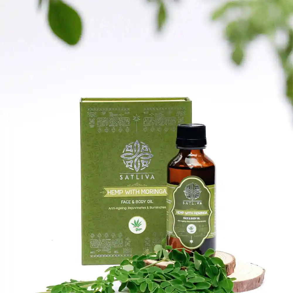Hemp with Moringa Face & Body Oil on satliva.com