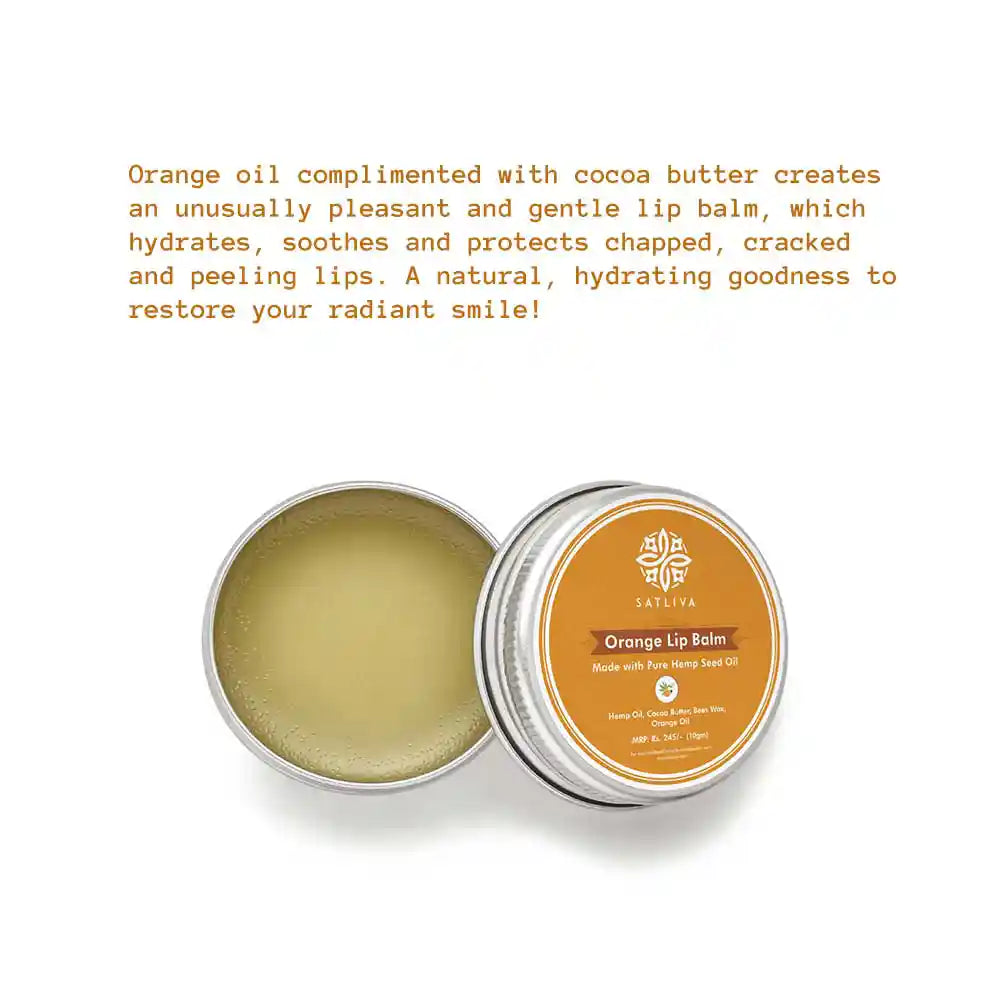 Orange Lip Balm on satliva.com