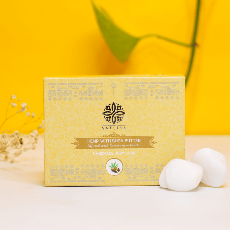 Hemp with Shea Butter Body Soap Bar - Tones skin, controls dryness & clears clogged pores