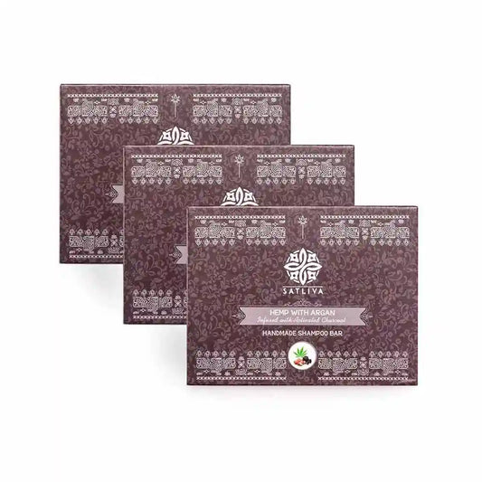 Hemp with Argan and Activated Charcoal Shampoo Bar on satliva.com